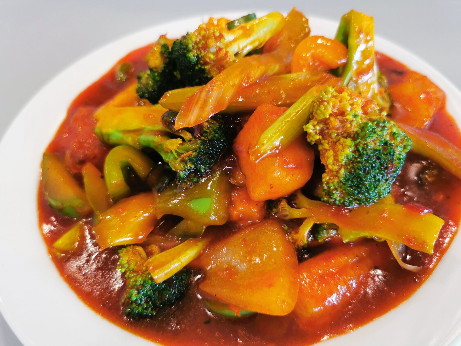 Sweet & Sour Mixed Vegetable With Pineapple