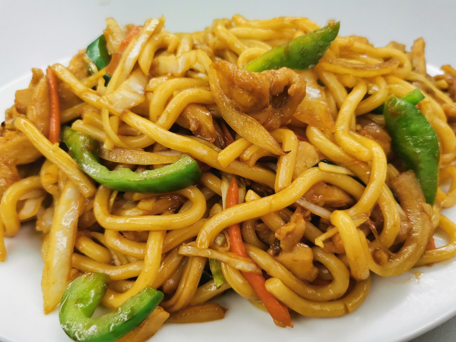 Spicy Chicken Or Vegetable Shanghai Noodles